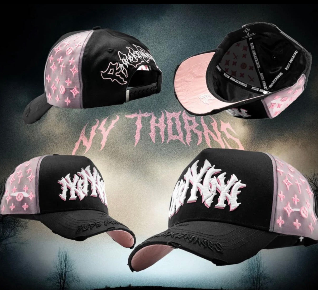 כובע triple Ny - וורוד ספיישל🦩