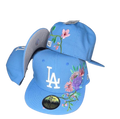 Fitted- פרחים תכלת