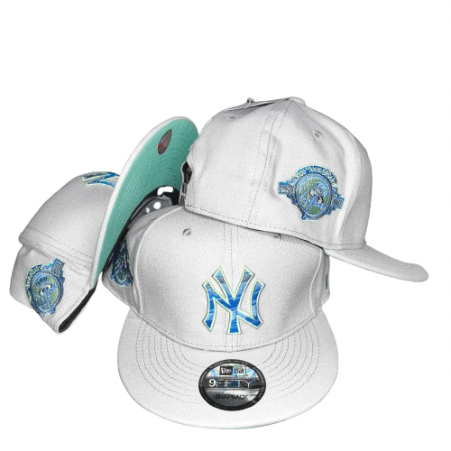 SnapBack- לבן תכלת